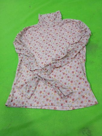 Religious Dreamer Blumenmuster Rollkragenlangarmshirt