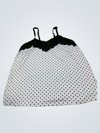 Fleur du Mal Polka Dot Spitzenbesatz-Cami