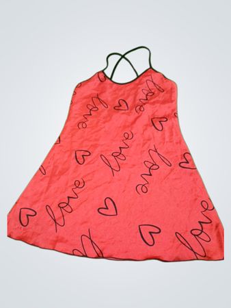 Rotes Nachthemd mit
