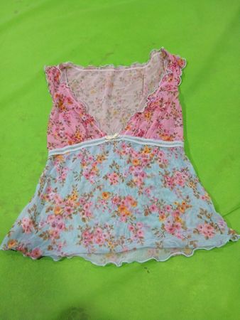 Floral Mesh Top