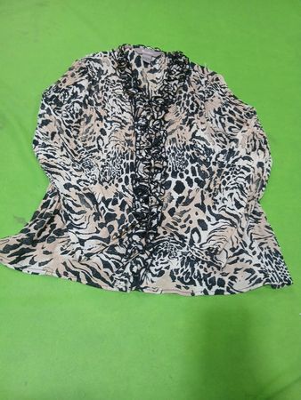 Tanjay Animal Print Rüschenbluse