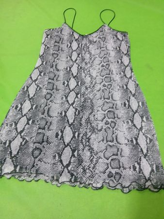 Garage Snake Print Slip Dress
