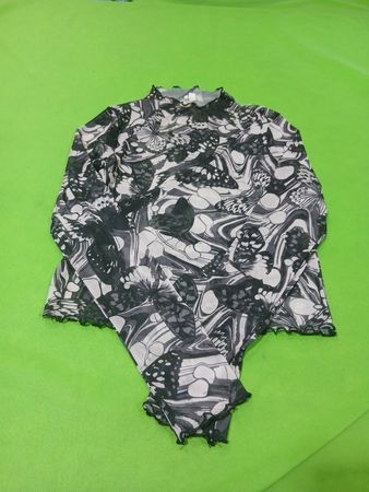 Garage Butterfly Print Mesh Top