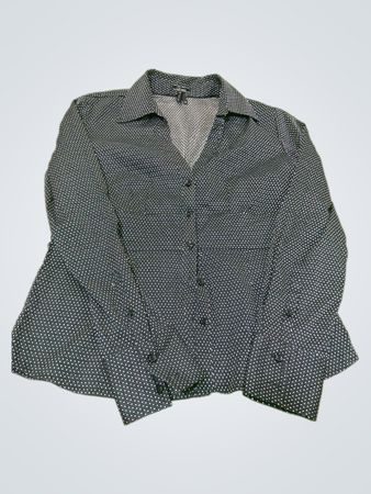 RENÚAR Hemd Polka-Dot-Knopfleiste-Shirt