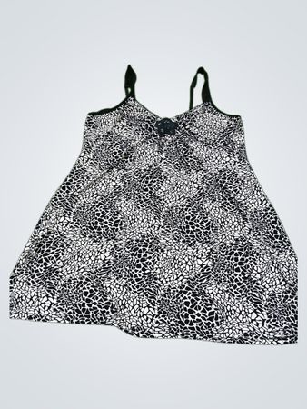 ND Intimates Damen-Camisole mit schwarz-weißem Muster