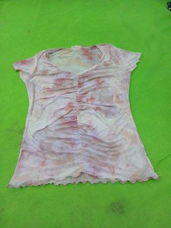 Willow Root gerafftes Mesh-Oberteil