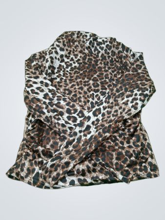 Langärmeliges Oberteil mit Leopardenmuster