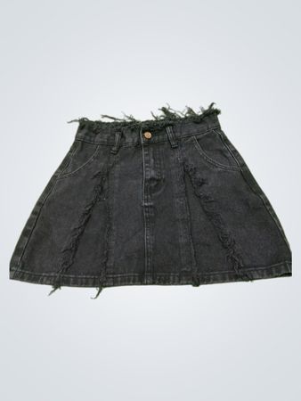 Schwarzer Jeansrock