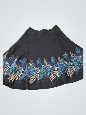 Ann Taylor A-Linien-Rock mit Blumenstickerei