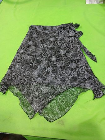 Seagreen New York City Design Co. Damen Transparentes Wickelröckchen mit Blumenmuster