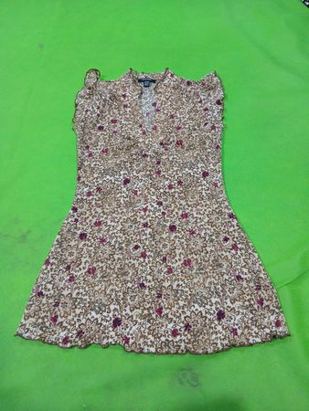 JACOB Damen Top mit floralem Druck und transparentem Stoff