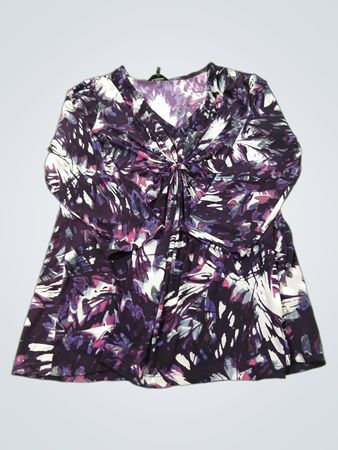 Daisy Fuentes bedrucktes Tunika-Top
