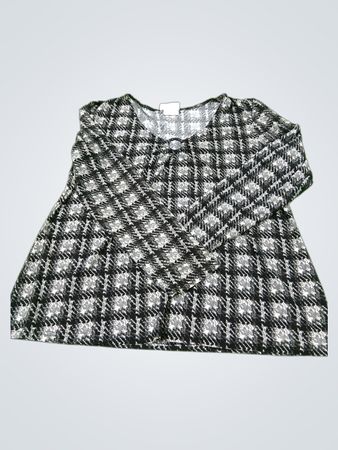 Stephanie von Crystal Plaid Tunika