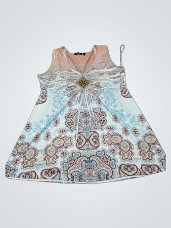 Apt. 9 ärmelloses Top mit Paisley‑Print