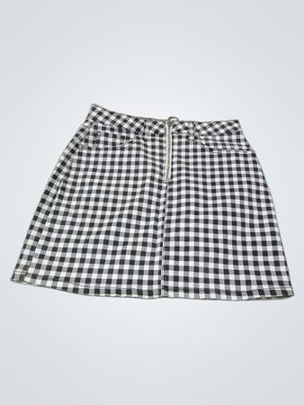 Denim Co. Plaid Minirock