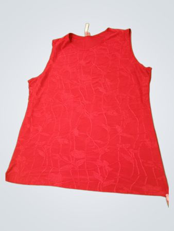 Susan Lawrence rotes ärmelloses Top