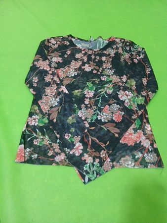 TROLL Blumenmuster Mesh-Top