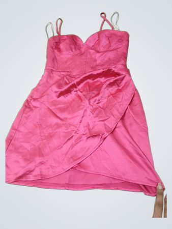 Forever 21 Pink Satin Mini Dress