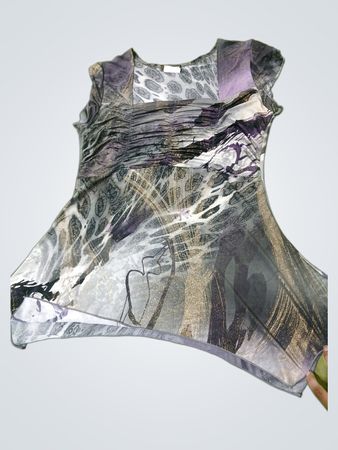 Jessica Women's Abstract Print Tunic Top