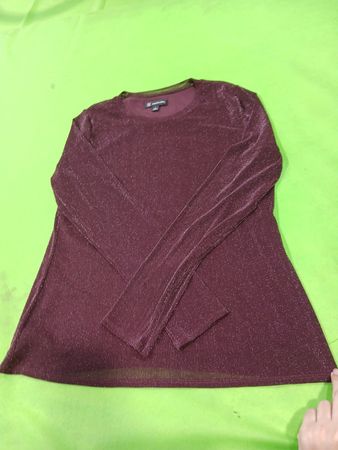 INC International Concepts Women's Langarm-Glitzeroberteil