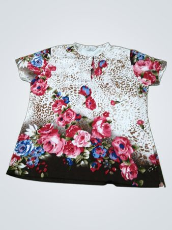 Omar Sharif Paris Damenshirt mit floralem Druck