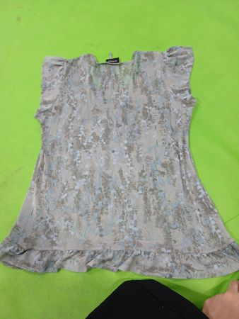 InWear Damen Größe L Oberteil mit Blumenmuster und gerafftem Saum