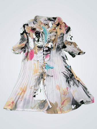 ALLISON TAYLOR Damenbluse mit floralem Druck und Falten</s>