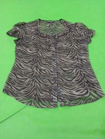 Jessica Petite 6P Bluse mit Zebra-Muster