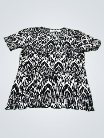 Carroll Reed Black & White bedrucktes Tunika-Oberteil