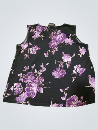 Black Label von Van-Picone Ärmelloses Oberteil mit Blumenmuster