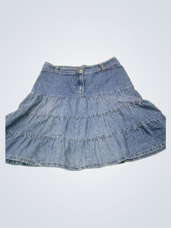 Gestufter Jeansrock