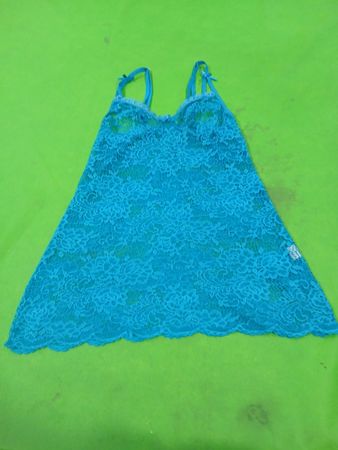 Blaue Spitzen-Babydoll