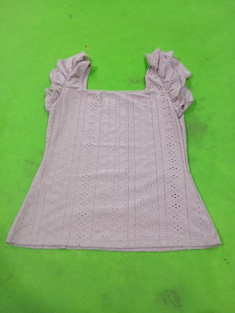 Quadratischer Ausschnitt Spitzen-Top