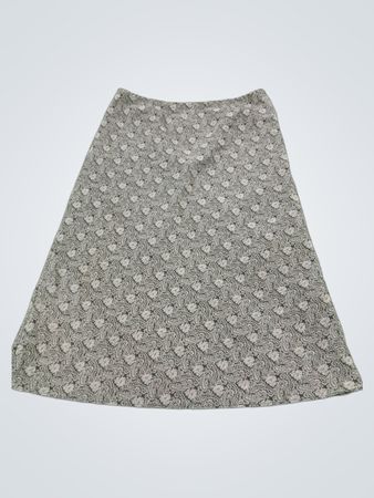 A-Linien-Rock mit Paisley-Muster