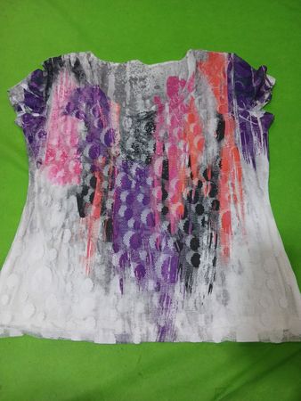 Damen-T-Shirt mit abstraktem Druck