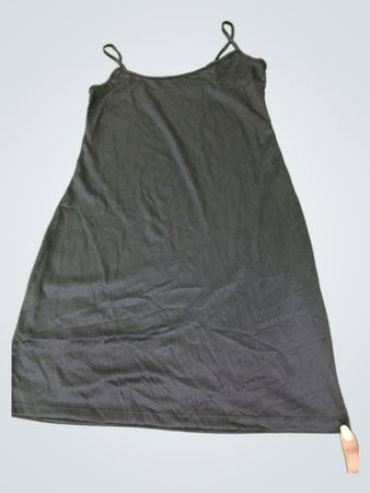 Schwarzes Slip-Kleid
