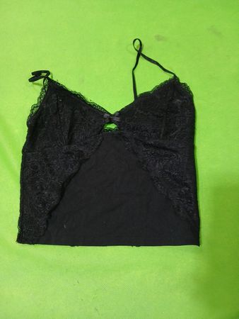 Schwarzes Spitzen-Cami