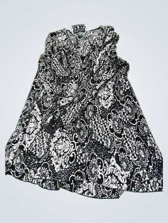 Keren Hart Bluse mit Schwarz-Weiß-Muster