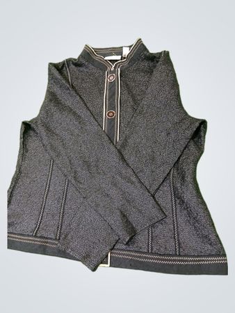 Chico's Schwarze Strukturjacke