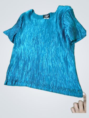 Cazza Petite Teal Faltenoberteil