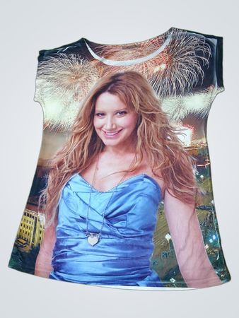 Fashion Elite T‑Shirt mit Ashley Tisdale Grafik
