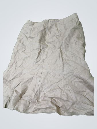 Precis Petite Beige Leinenmisch-Rock