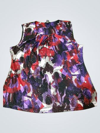 Alfani Damen ärmelloses Top mit Blumenmuster