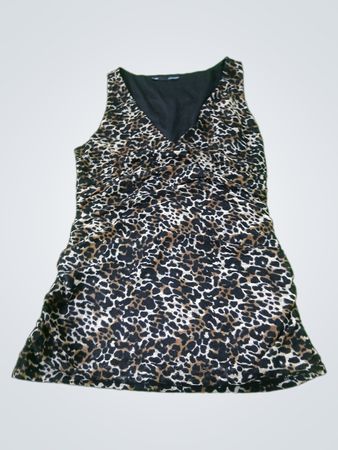 Maurices Leopard-Print gerafftes Tanktop