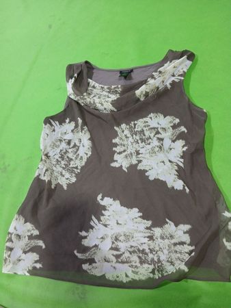 Ann Taylor ärmelloses Top mit Blumenmuster