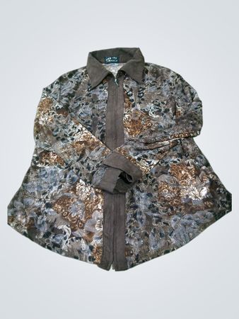 Paris Style Damen Bluse mit Blumenmuster