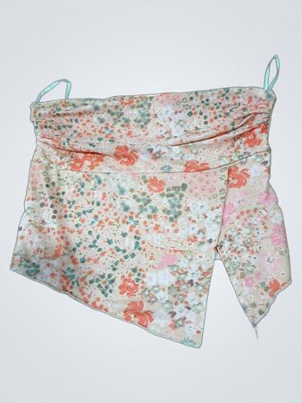 Blumenmuster Trägerloses Top