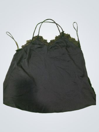 TALLY WEiJL Schwarzes Spitzensaum-Camisole