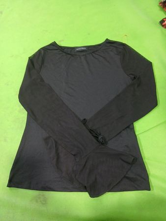 ANNA FIELD Schwarzes Langarmshirt