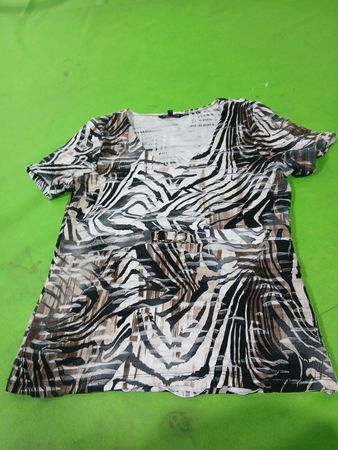 PROPORTION PETITE CONRAD C Damen Kurzarm-Top mit Zebramuster